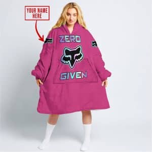 ZERO FOX GIVEN  -  LIMITED EDITION  -  FOX RACING  -  PINK 1 - OODIE BLANKET HOODIE